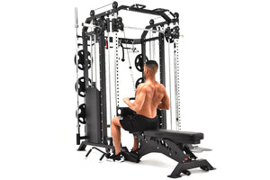 Warrior 801 All-in-One Functional Pro Power Rack Trainer Cable Crossover Home Gym w/ Smith Machine (DEMO)  **SOLD**