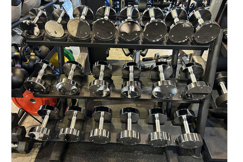 Warrior Chrome Dumbbell Set (5-50lb)