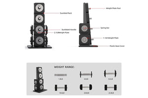Warrior D22.5 Adjustable Dumbbells (SALE)