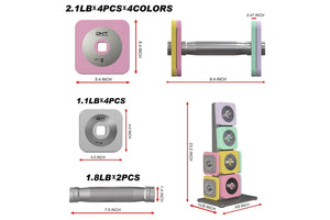 Warrior D22.5 Color Adjustable Dumbbells (SALE)