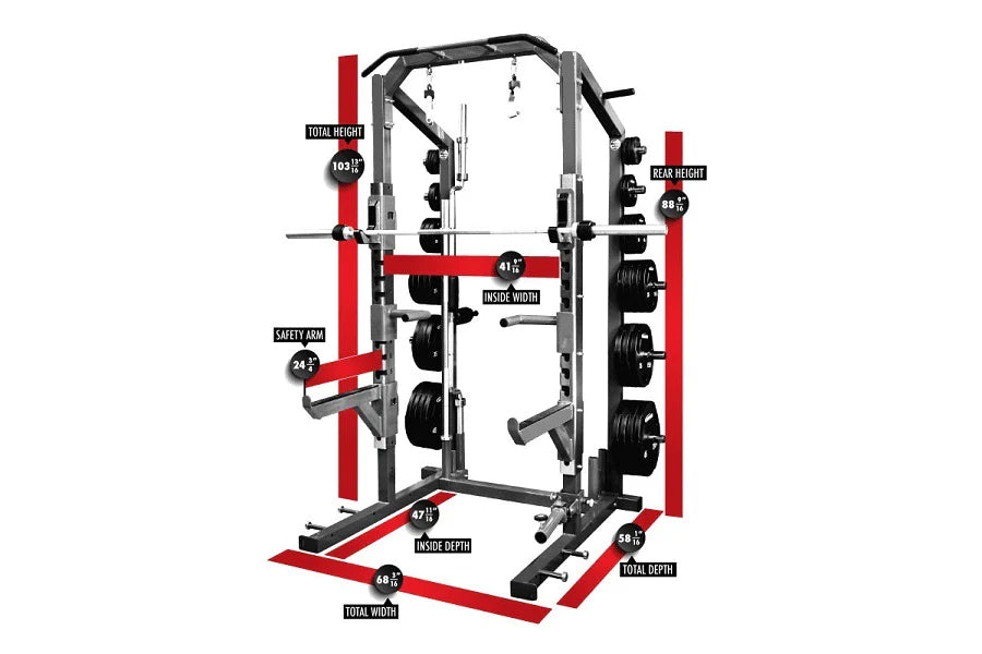 warrior secure wall-mounted rope rack – 360 fitness... Warrior Elite 3.0 Power Rack – 360 Fitness Superstore