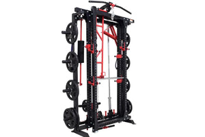 Warrior Freestanding Folding Cable Pulley Power Rack Cage
