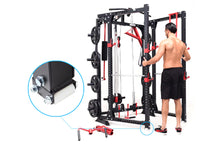 Load image into Gallery viewer, Warrior Freestanding Folding Cable Pulley Power Rack Cage

