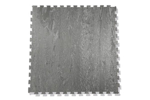 Warrior Marble Interlocking Gym Tile Flooring - Cloud Grey