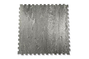 Warrior Marble Interlocking Gym Tile Flooring - Cloud Grey