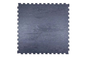 Warrior Marble Interlocking Gym Tile Flooring - Cloud Grey