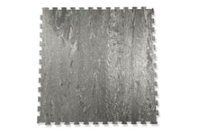 Load image into Gallery viewer, Warrior Marble Interlocking Gym Tile Flooring - Gunmetal Grey
