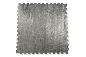 Warrior Marble Interlocking Gym Tile Flooring - Gunmetal Grey