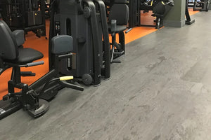 Warrior Marble Interlocking Gym Tile Flooring - Gunmetal Grey