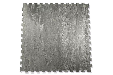 Warrior Marble Interlocking Gym Tile Flooring (Stone Grey)