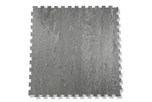 Load image into Gallery viewer, Warrior Marble Interlocking Gym Tile Flooring (Stone Grey)
