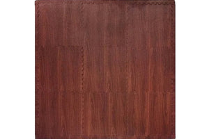 Warrior Wood Grain Interlocking Gym Flooring Tiles