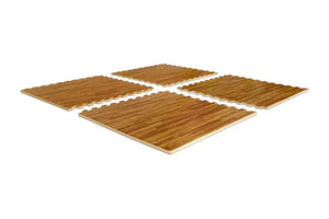 Warrior Wood Grain Interlocking Gym Flooring Tiles