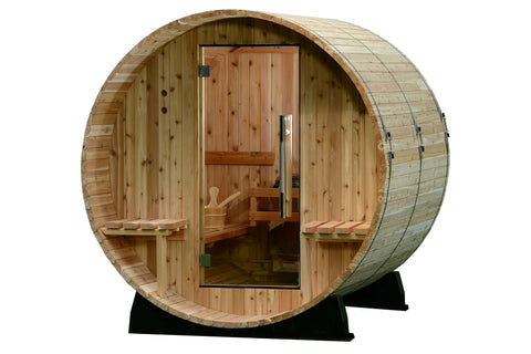 Almost Heaven Audra 2-4 Person Canopy Barrel Sauna
