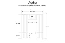 Load image into Gallery viewer, Almost Heaven Audra 2-4 Person Canopy Barrel Sauna
