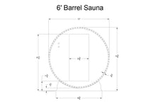 Load image into Gallery viewer, Almost Heaven Audra 2-4 Person Canopy Barrel Sauna
