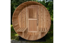 Load image into Gallery viewer, Almost Heaven Charleston 4-Person Canopy Barrel Sauna
