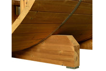 Load image into Gallery viewer, Almost Heaven Evander Half-Moon Canopy Barrel Sauna (Heritage Collection)
