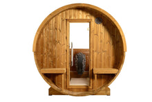 Load image into Gallery viewer, Almost Heaven Evander Half-Moon Canopy Barrel Sauna (Heritage Collection)
