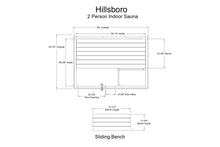 Load image into Gallery viewer, Almost Heaven Hillsboro 2-Person Indoor Sauna
