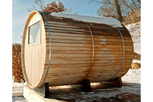 Load image into Gallery viewer, Almost Heaven Huntington 4-6 Person Canopy Barrel Sauna
