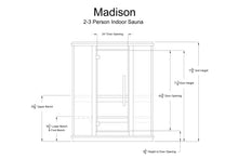 Load image into Gallery viewer, Almost Heaven Madison 2-3 Person Hybrid Indoor Sauna (Respite Series)
