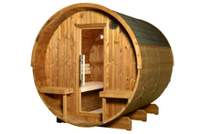 Load image into Gallery viewer, Almost Heaven Magnus 6-Person Canopy Barrel Sauna (Heritage Collection)
