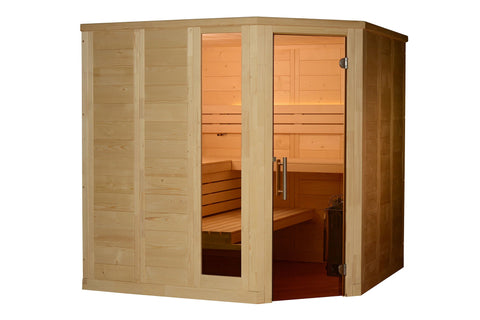 Almost Heaven Patterson 6-Person Indoor Corner Sauna (Element Series)