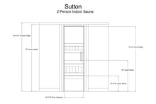 Load image into Gallery viewer, Almost Heaven Sutton 2-person Indoor Corner Sauna (Element Series)
