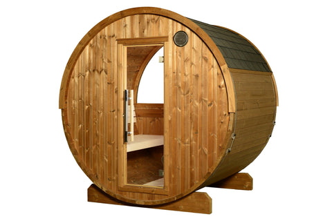 Almost Heaven Takoa 4-6 Person Half Moon Barrel Sauna