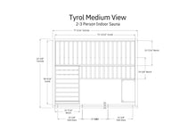 Load image into Gallery viewer, Almost Heaven Tyrol 3-5 Person Indoor Sauna (Heritage Collection)
