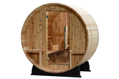 Almost Heaven Vienna 2-Person Canopy Barrel Sauna