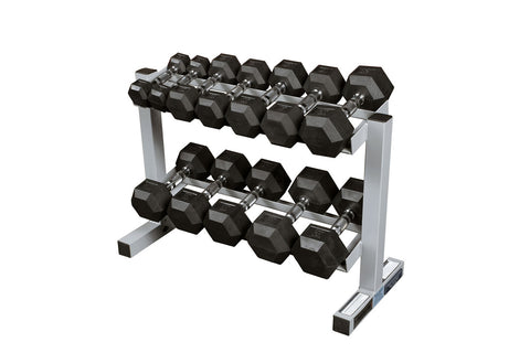 Body-Solid 2-Tier / 3-Tier Dumbbell Rack (3rd Tier Optional)