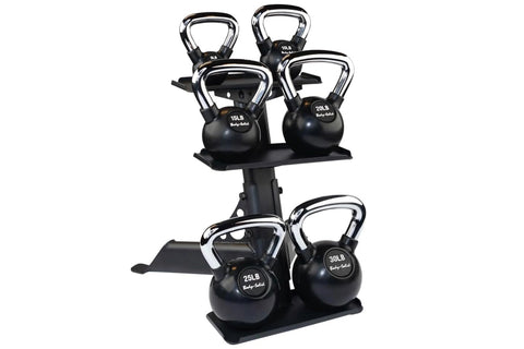 Body-Solid Compact Kettlebell/Dumbbell Rack (GDKR50B) (🎄HOLIDAY SALE)