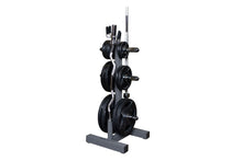 Load image into Gallery viewer, Body-Solid Olympic Plate Tree &amp; Bar Holder (WT46) (☃️HOLIDAY SALE)
