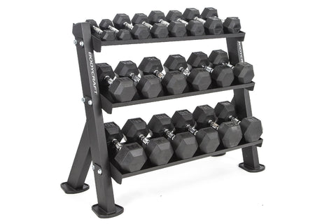 BodyCraft F530 3-Tier Dumbbell & Accessory Rack