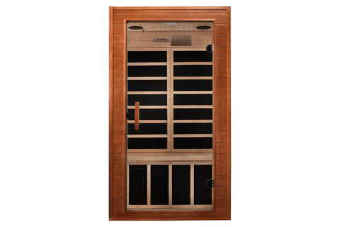 Dynamic "Avila Elite" 1-2 Person Ultra Low EMF FAR Infrared Sauna (Hemlock Wood)