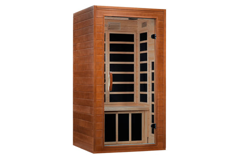 Dynamic "Avila Elite" 1-2 Person Ultra Low EMF FAR Infrared Sauna (Hemlock Wood)