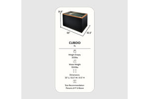 Dynamic Cold Therapy "CUBOID" Stainless Steel Cold Plunge (XL)