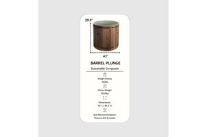 Dynamic Cold Therapy Pacific Cedar Barrel Cold Plunge
