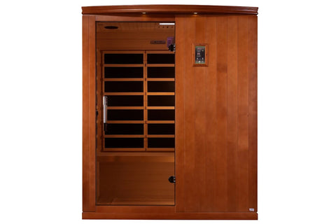 Dynamic "Madrid Elite" 3-Person Ultra Low EMF FAR Infrared Sauna (Hemlock Wood)
