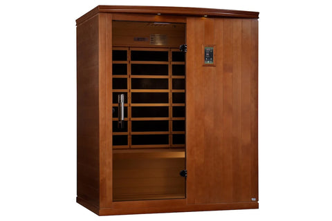 Dynamic "Madrid Elite" 3-Person Ultra Low EMF FAR Infrared Sauna (Hemlock Wood)