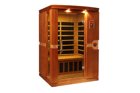 Dynamic "Venice" 2 Person Low EMF Infrared Sauna (Canadian Hemlock)