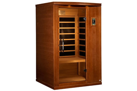 Dynamic "Venice Limited Elite" 2 Person Ultra Low EMF FAR Infrared Sauna (Hemlock Wood)