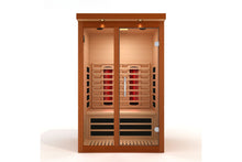 Load image into Gallery viewer, Wooden infrared sauna with glass doors
