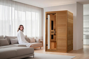 Golden Designs 1 Person (Compact) Ultra Low EMF FAR Infrared Sauna (🪂NEW ITEM)