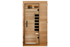 Golden Designs 1 Person (Compact) Ultra Low EMF FAR Infrared Sauna (🪂NEW ITEM)
