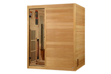 Load image into Gallery viewer, Golden Designs 2025 &quot;Soria&quot; 3-Person Hybrid Sauna (Indoor/Full Spectrum/Harvia Stove)
