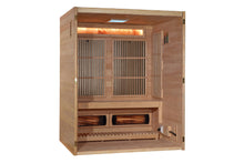 Load image into Gallery viewer, Golden Designs 2025 &quot;Soria&quot; 3-Person Hybrid Sauna (Indoor/Full Spectrum/Harvia Stove)
