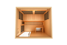 Load image into Gallery viewer, Golden Designs 2025 &quot;Soria&quot; 3-Person Hybrid Sauna (Indoor/Full Spectrum/Harvia Stove)
